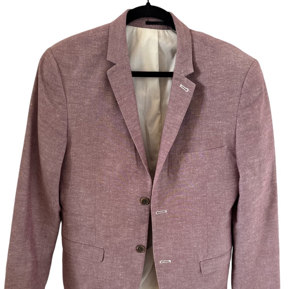 TOPMAN MENS BLAZER - SIZE 38 - COLOR - MAUVE/PINK